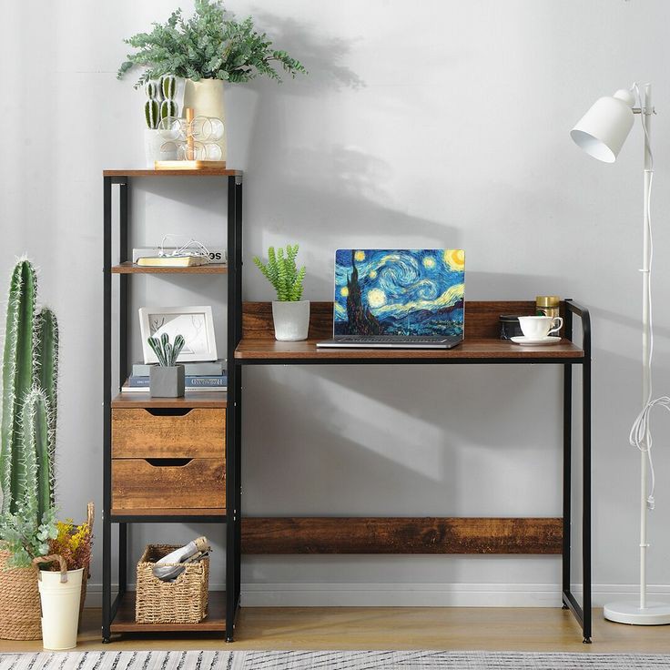 Work-Desk with Bookshelf