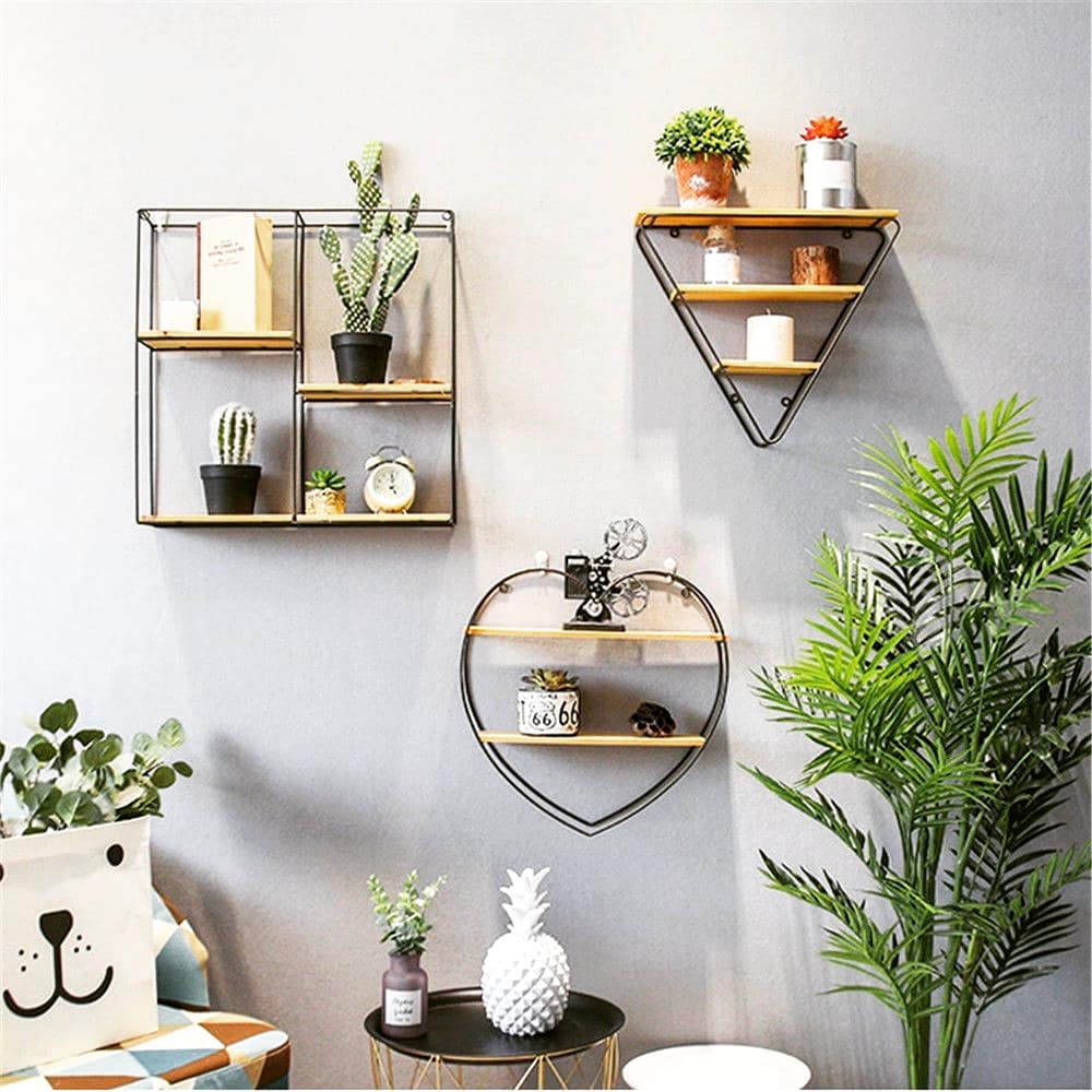 METAL WALL SHELVES